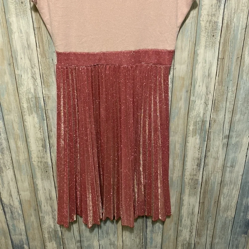 Emily West Girls Dresses | Sparkle Pleated Pink Dress | Size Girls 16 | NWOT